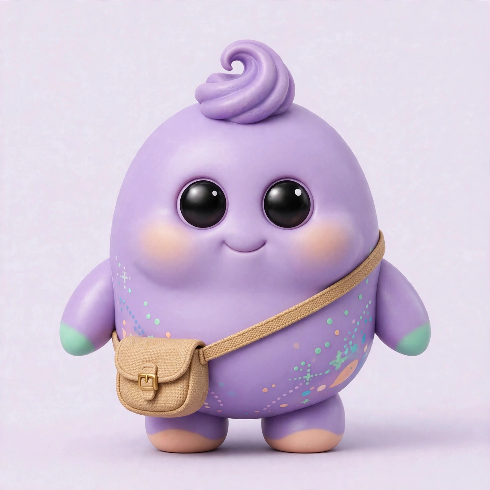The Guide — the friendly lilac space critter who leads every OrbitlyNow lesson